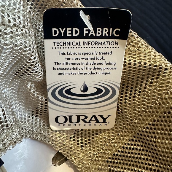 Green and Tan Trucker Hat with Mesh Back - Picture 5 of 5